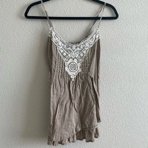 Embroidered Tank Top